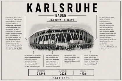 Karlsruhe Stadion Leinwand