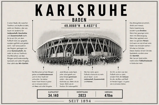 Karlsruhe Stadion Leinwand