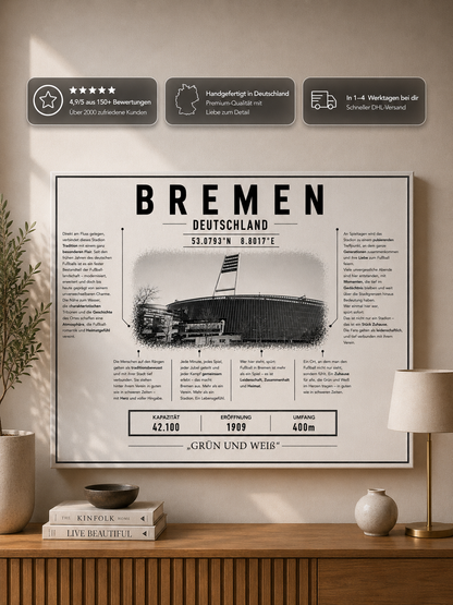Bremen Stadion Leinwand
