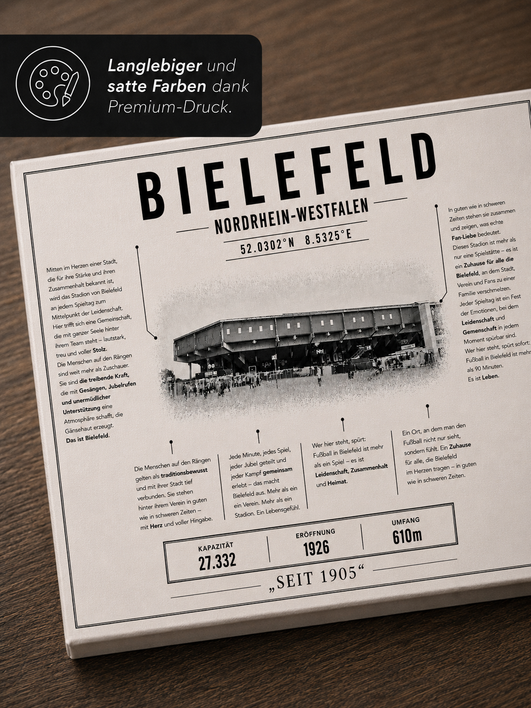 Bielefeld Stadion Leinwand – Detailansicht 3
