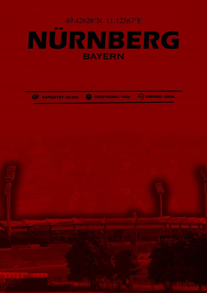 Nürnberg Stadion Leinwand