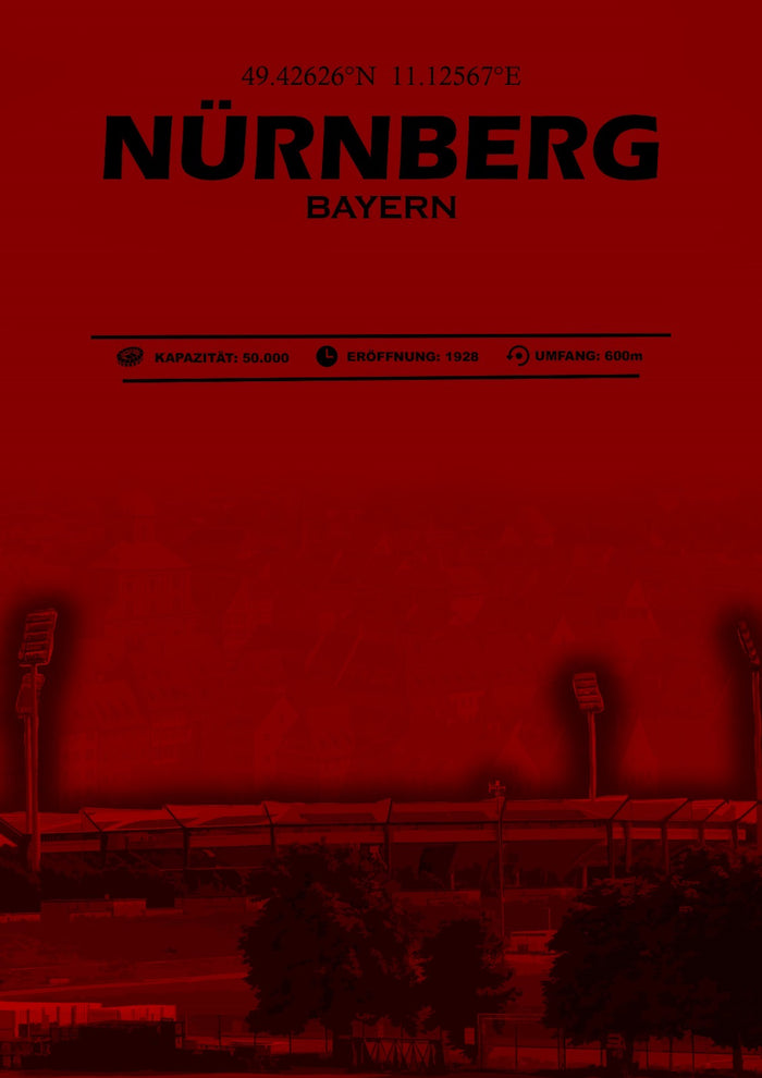 Nürnberg Stadion Leinwand