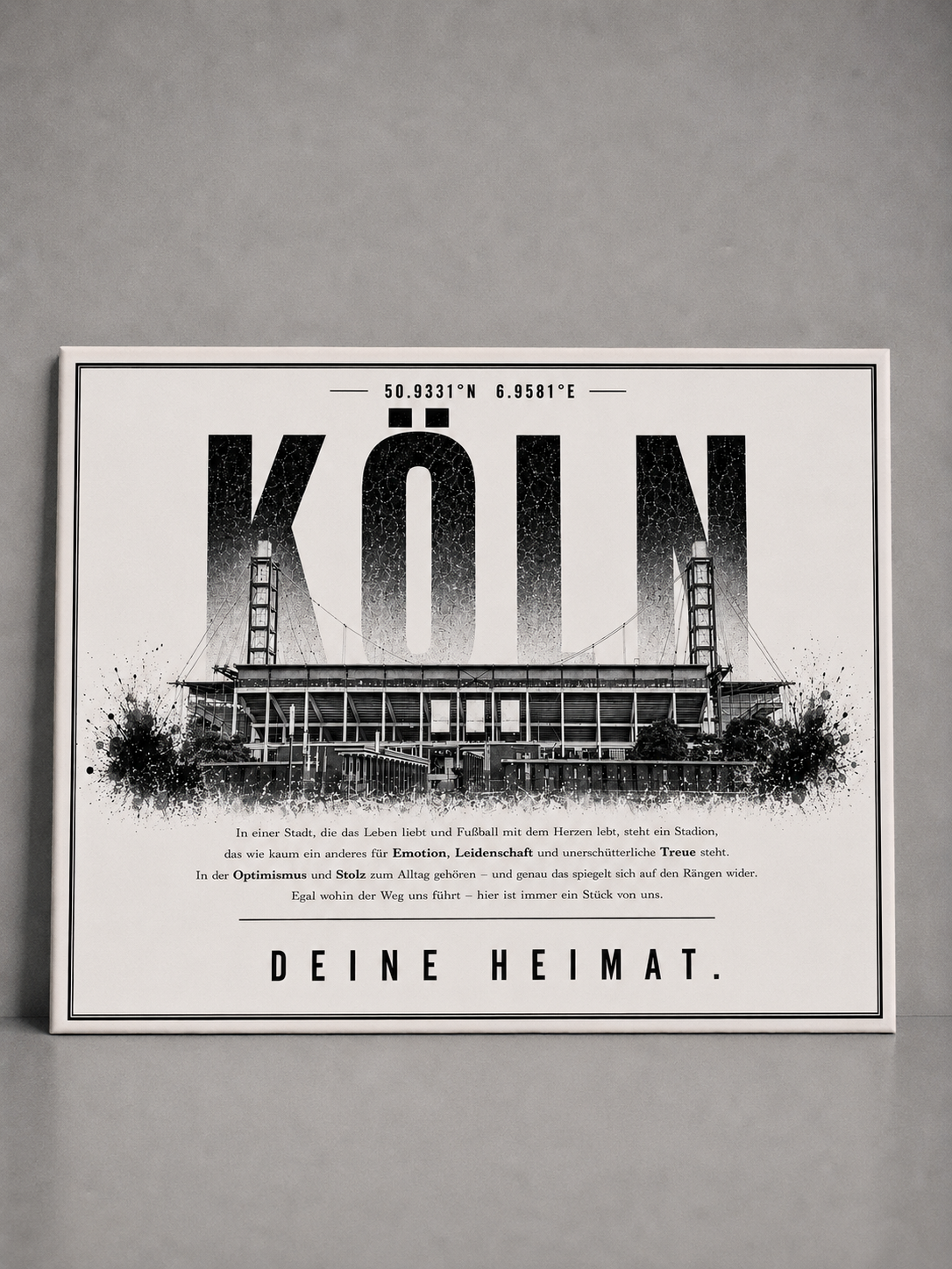 Köln Stadion Leinwand