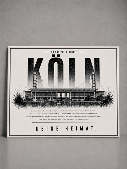 Köln Stadion Leinwand