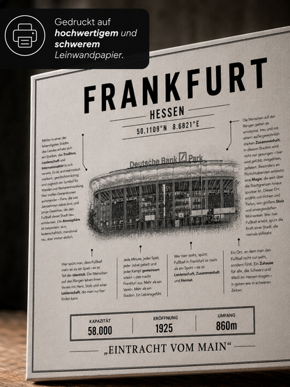 Frankfurt Stadion Leinwand