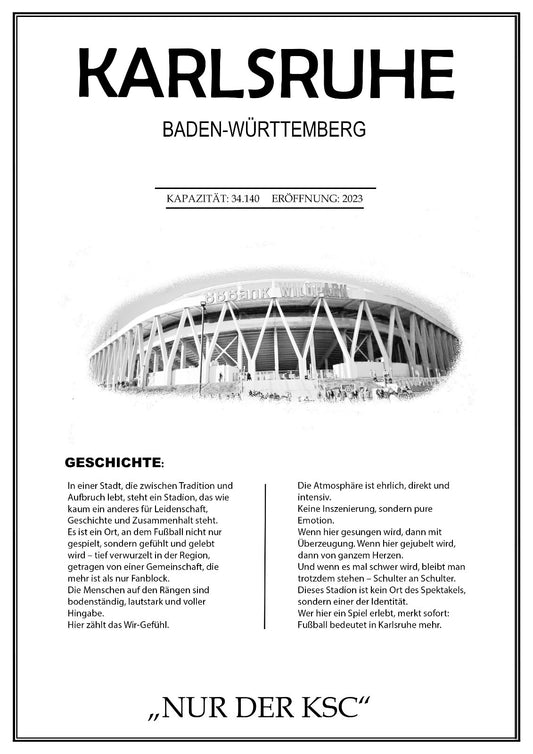 Karlsruhe Stadion Leinwand