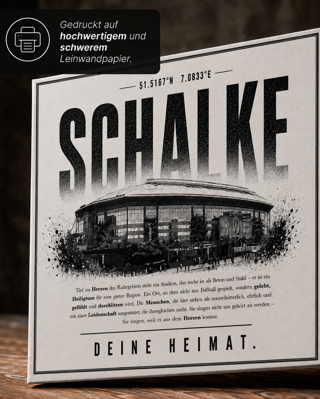 Schalke Stadion Leinwand