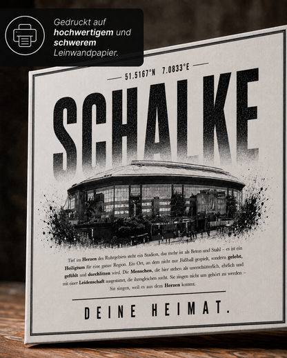 Schalke Stadion Leinwand