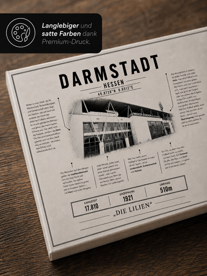 Darmstadt Stadion Leinwand