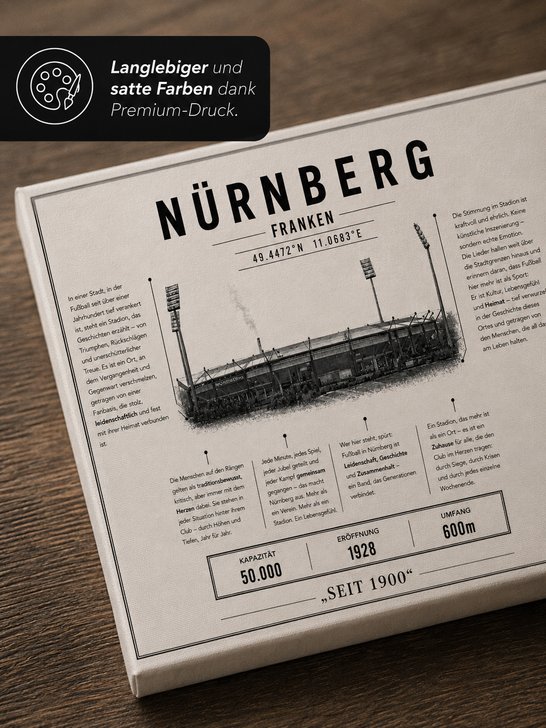 Nürnberg Stadion Leinwand