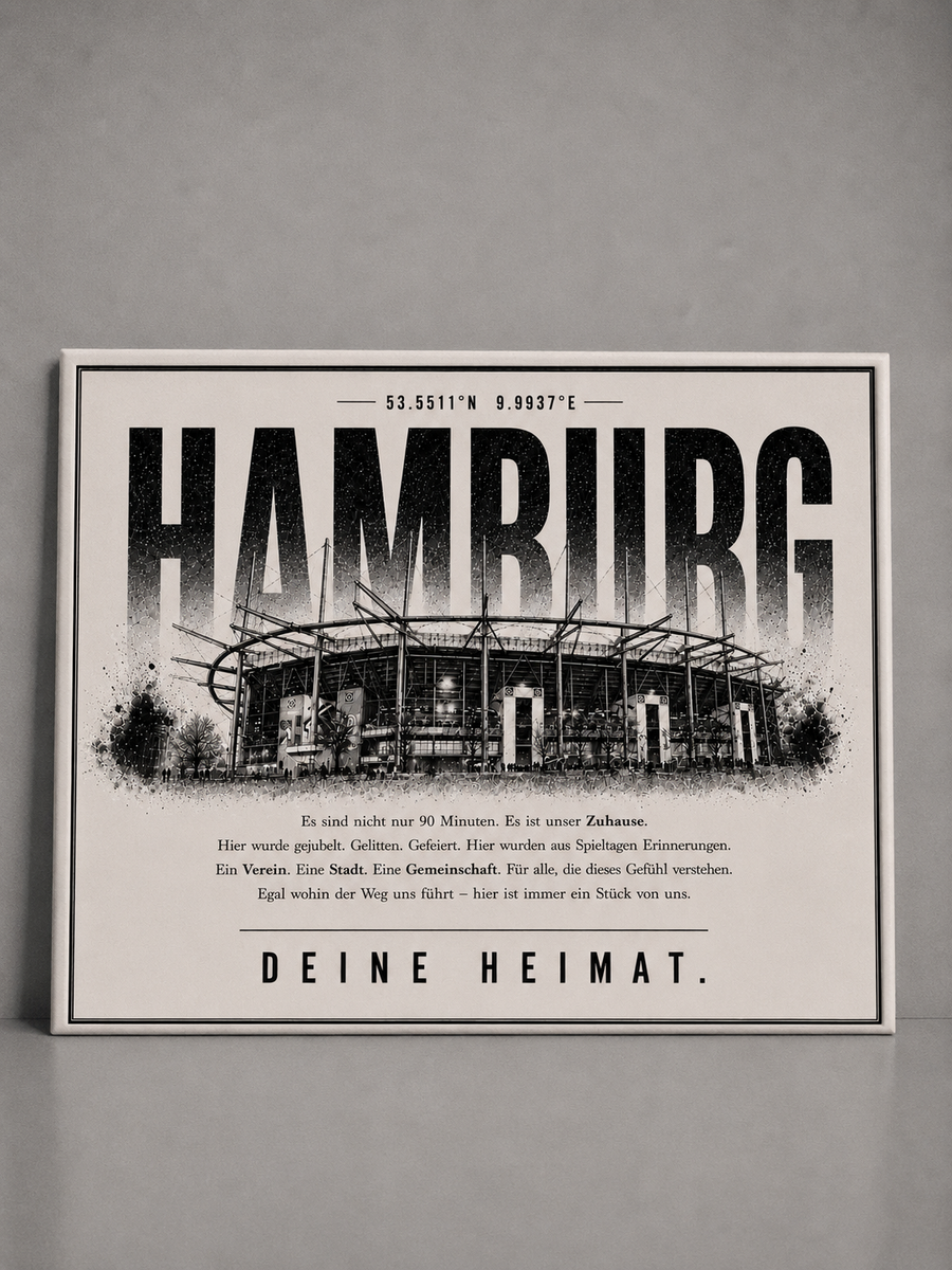 Hamburg Stadion Leinwand