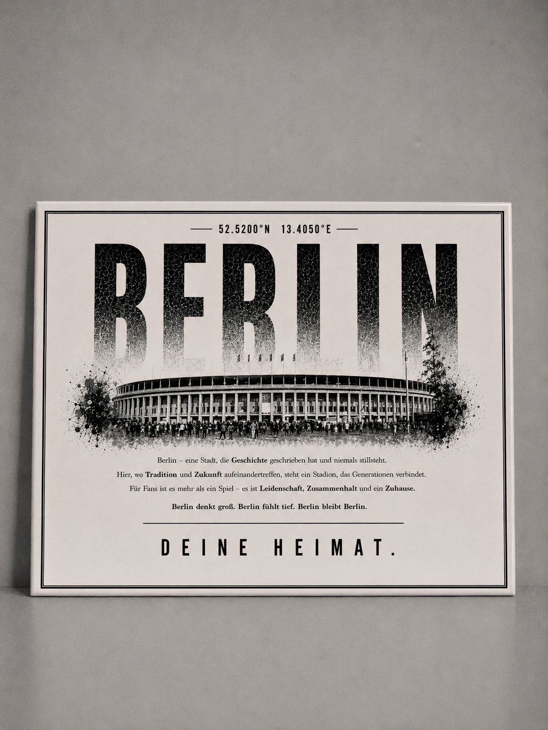 Berlin Hertha Stadion Leinwand