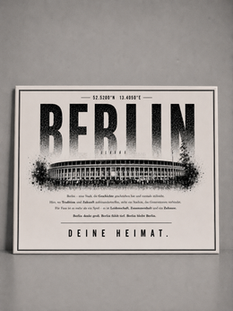 Berlin Stadion Leinwand