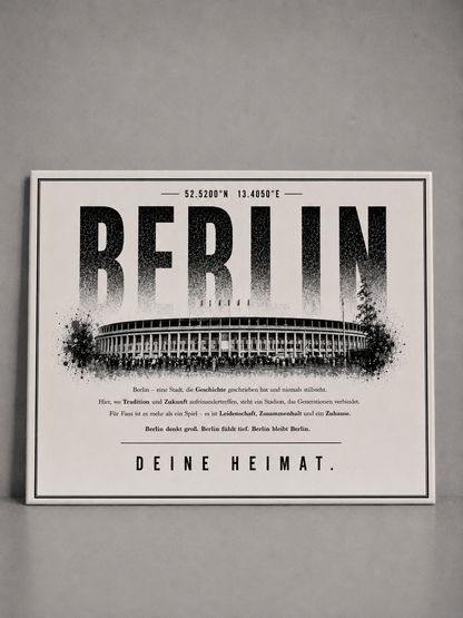 Berlin Hertha Stadion Leinwand