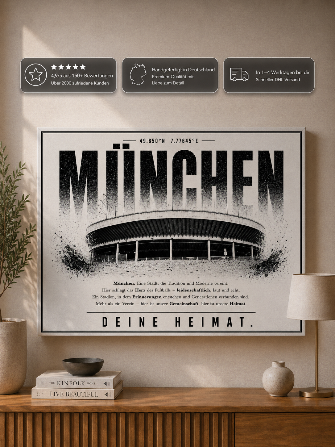 München 1860 Stadion Leinwand