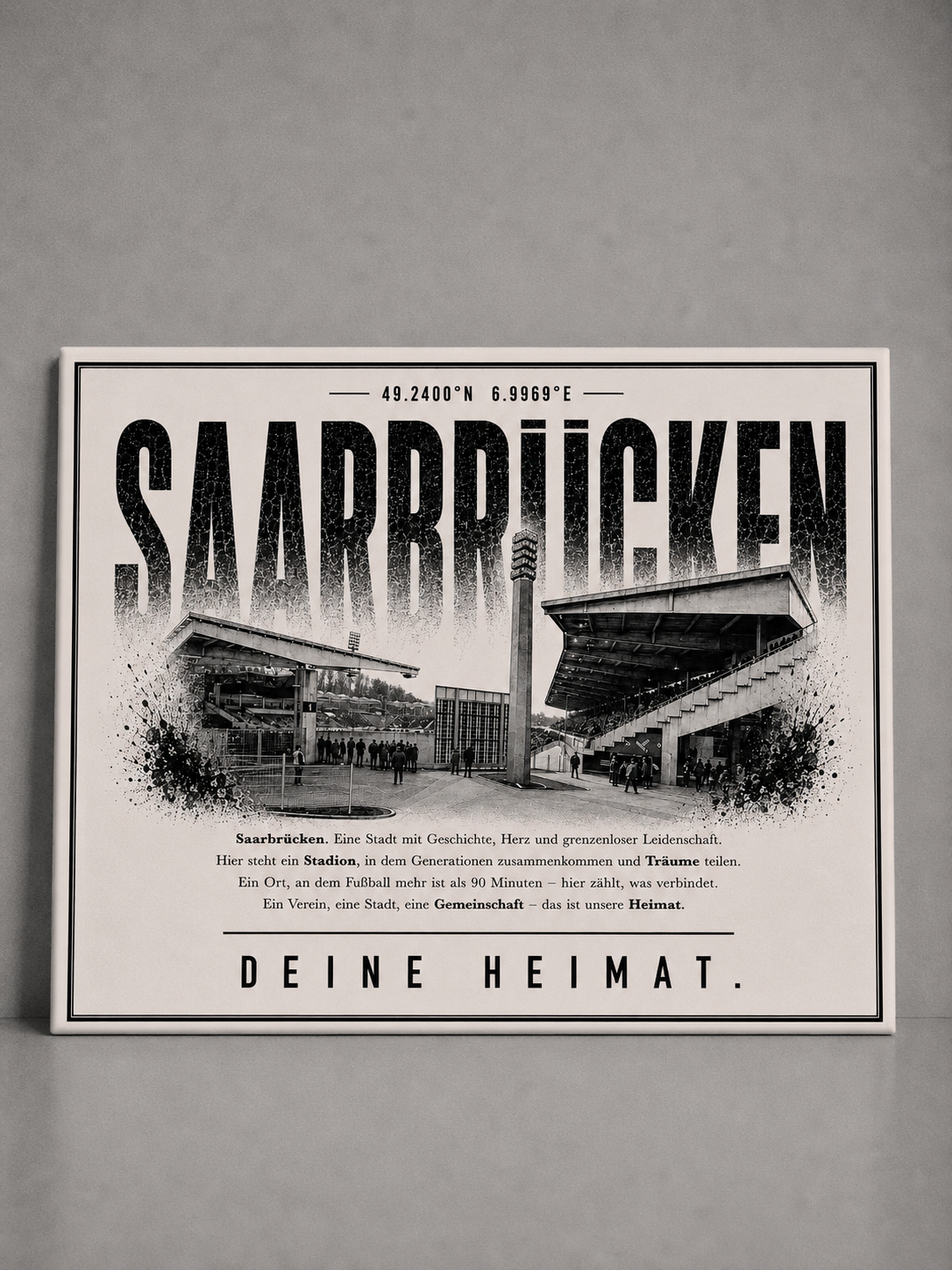 Saarbrücken Stadion Leinwand