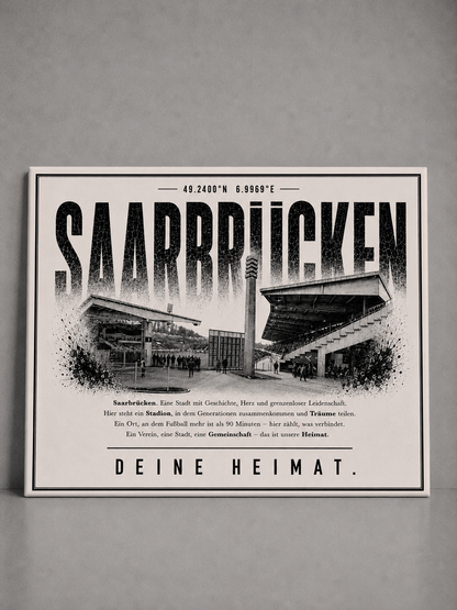 Saarbrücken Stadion Leinwand