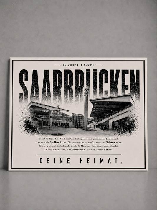 Saarbrücken Stadion Leinwand