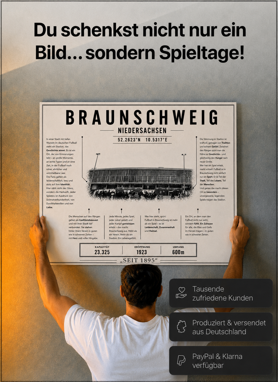 Braunschweig Stadion Leinwand