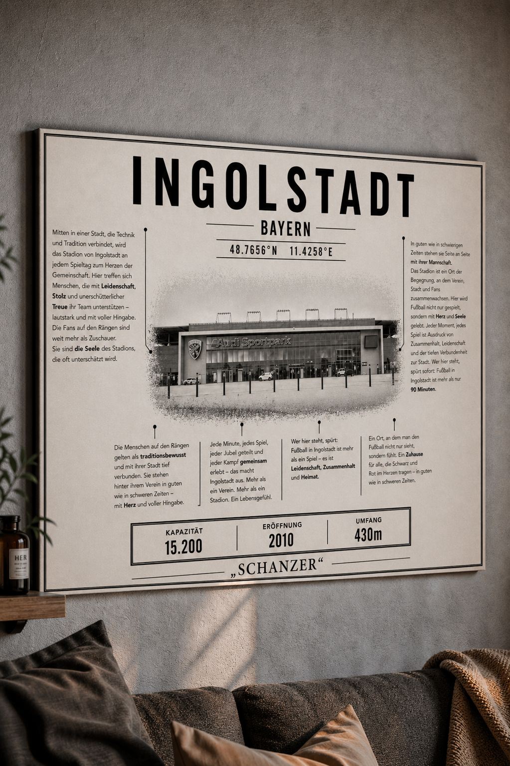 Ingolstadt Stadion Leinwand