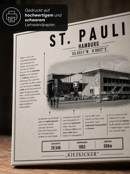 St. Pauli Stadion Leinwand