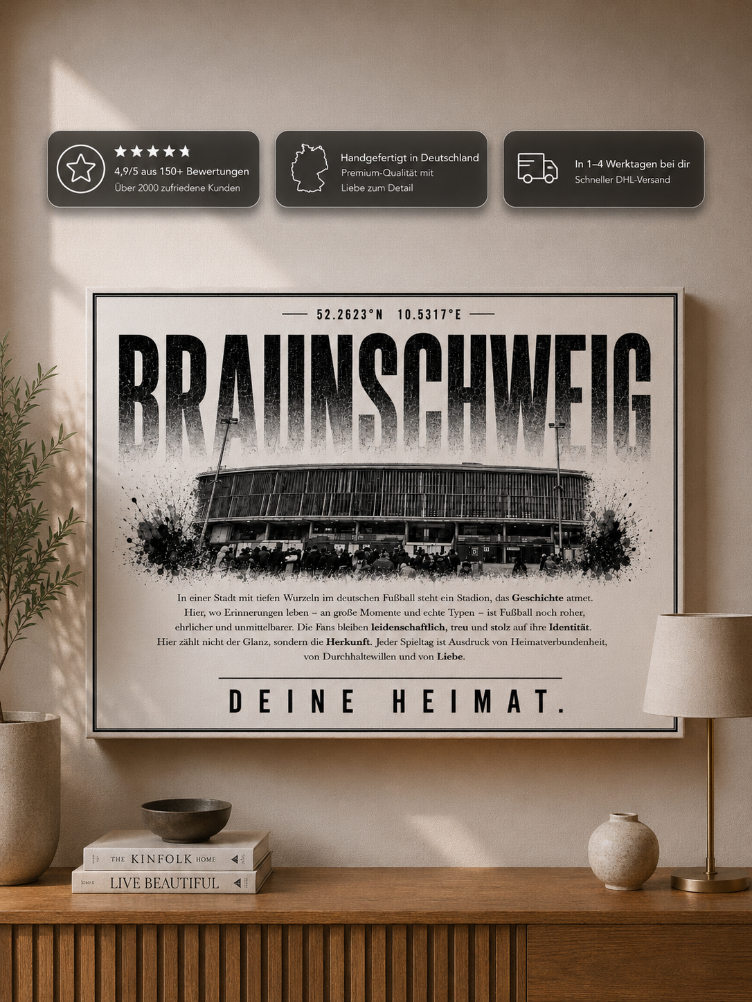 Braunschweig Stadion Leinwand – Detailansicht 1