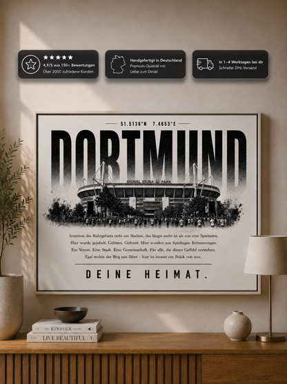 Dortmund Stadion Leinwand