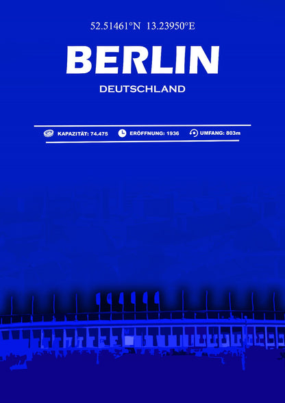 Berlin Stadion Leinwand