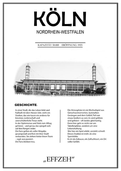 Köln Stadion Leinwand