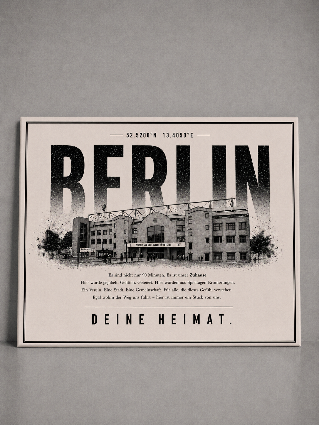 Berlin Union Stadion Leinwand