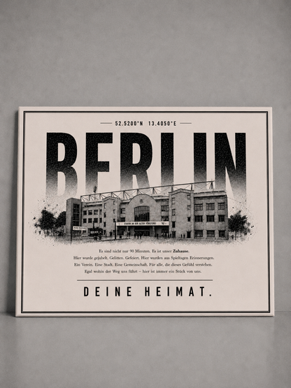 Berlin Union Stadion Leinwand