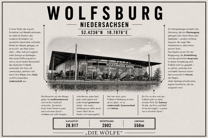 Wolfsburg Stadion Leinwand
