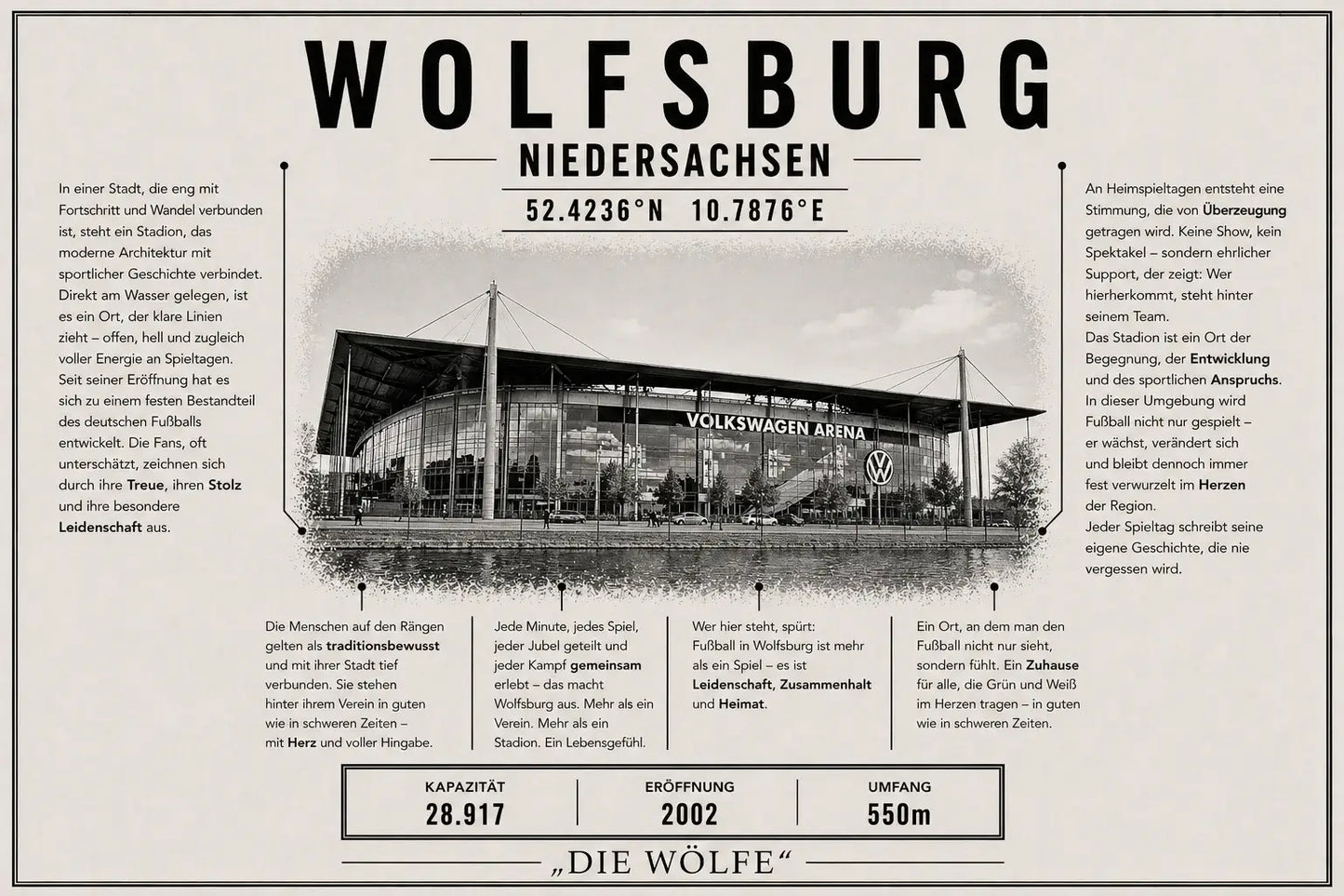 Wolfsburg Stadion Leinwand
