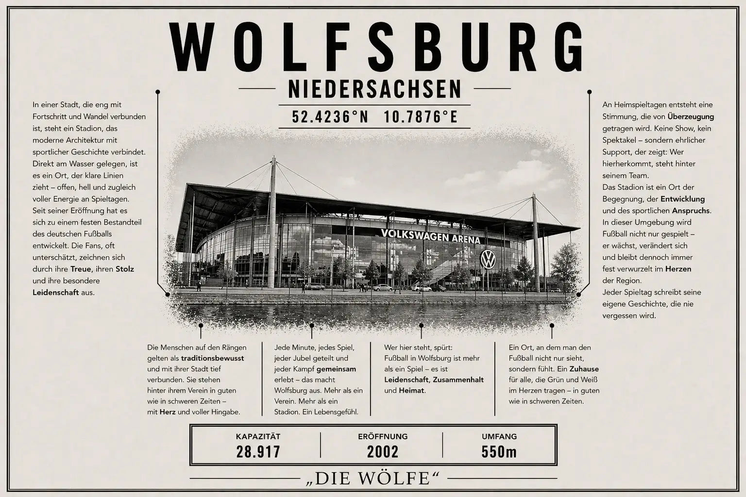 Wolfsburg Stadion Leinwand