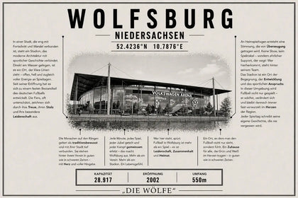 Wolfsburg Stadion Leinwand