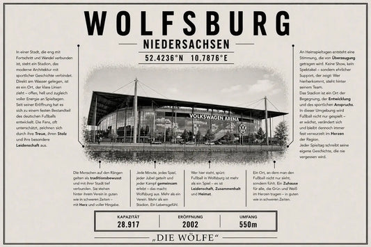 Wolfsburg Stadion Leinwand