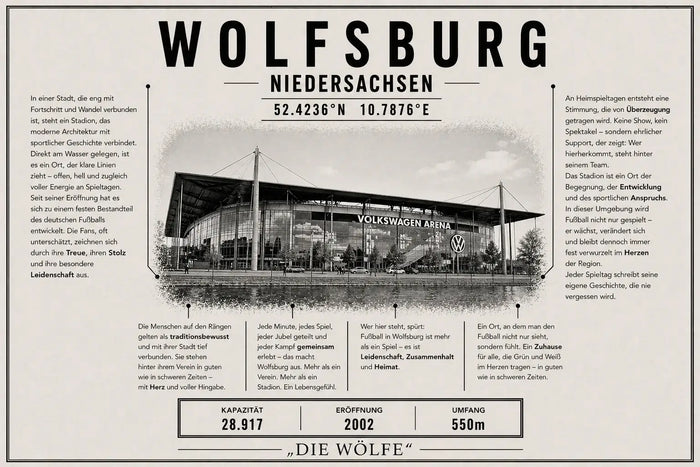 Wolfsburg Stadion Leinwand