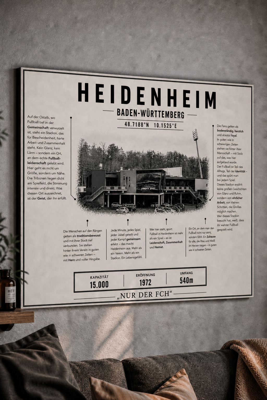 Heidenheim Stadion Leinwand