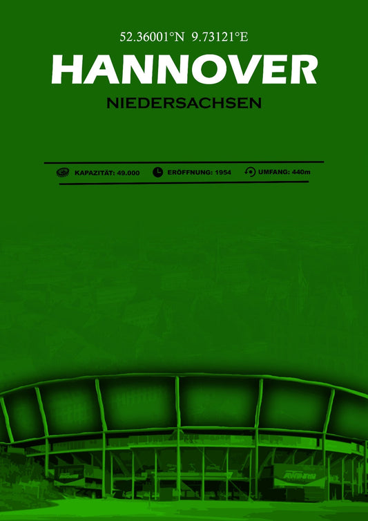 Hannover Stadion Leinwand