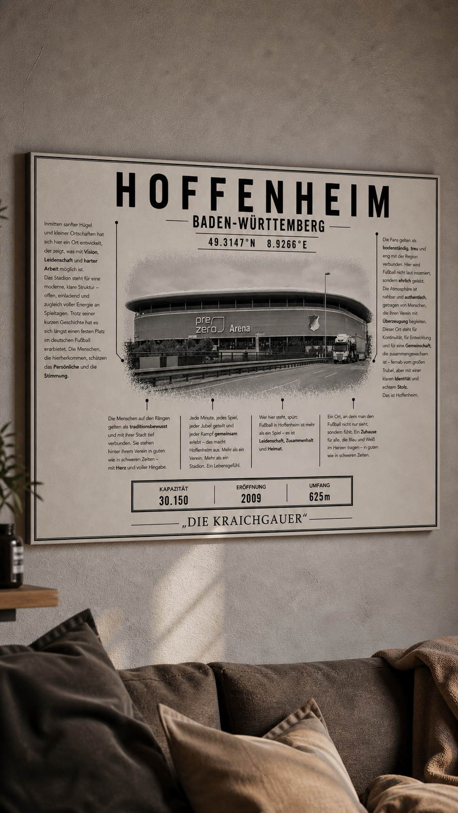 Hoffenheim Stadion Leinwand