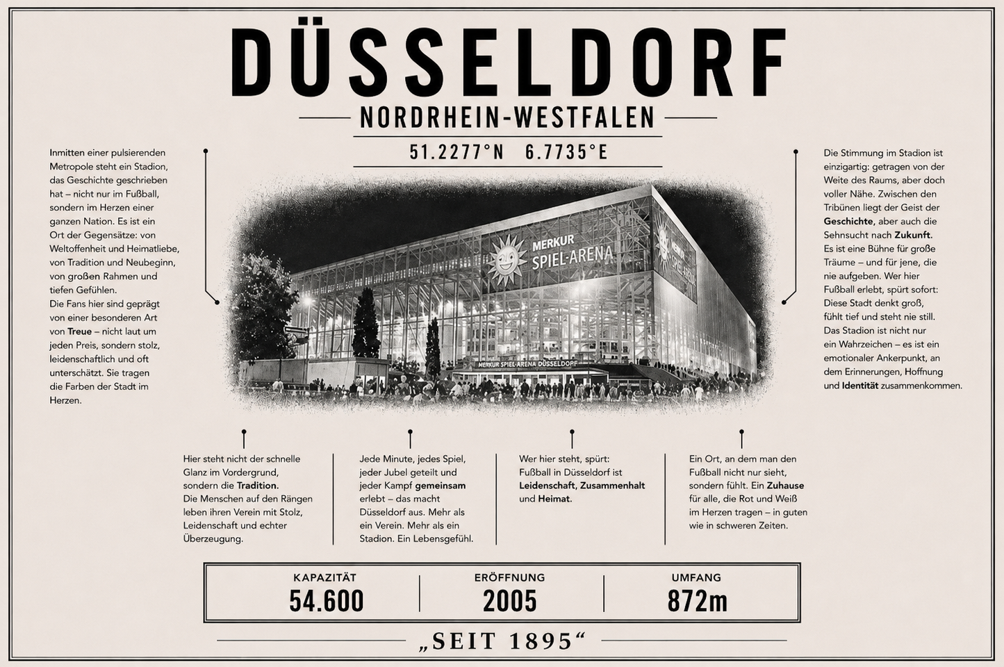 Düsseldorf Stadion Leinwand