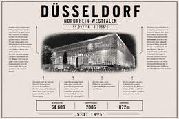 Düsseldorf Stadion Leinwand