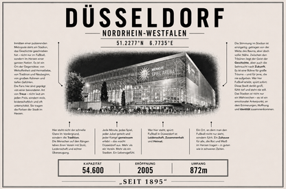 Düsseldorf Stadion Leinwand