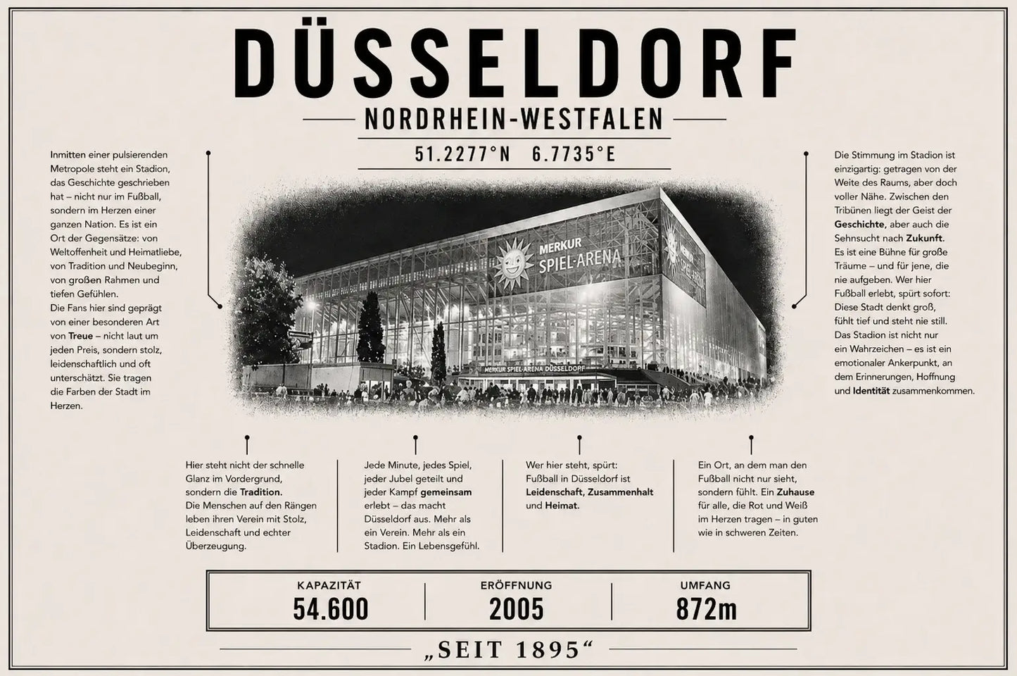 Düsseldorf Stadion Leinwand