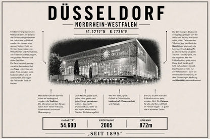 Düsseldorf Stadion Leinwand