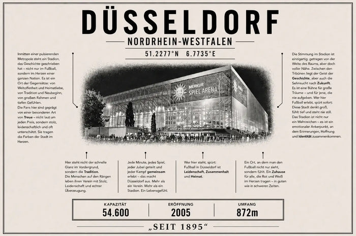 Düsseldorf Stadion Leinwand