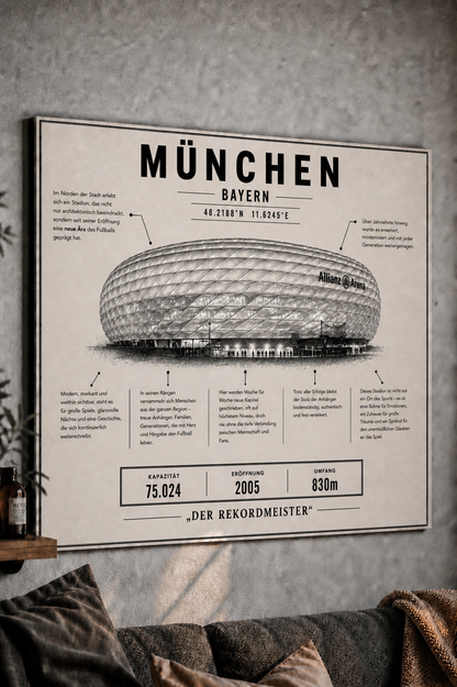 München Stadion Leinwand