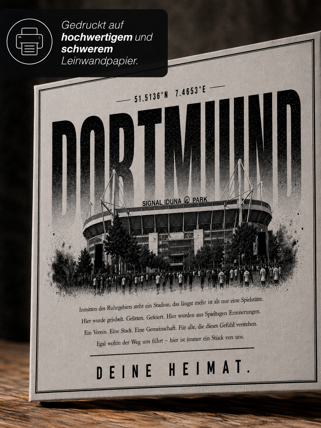 Dortmund Stadion Leinwand – Detailansicht 2