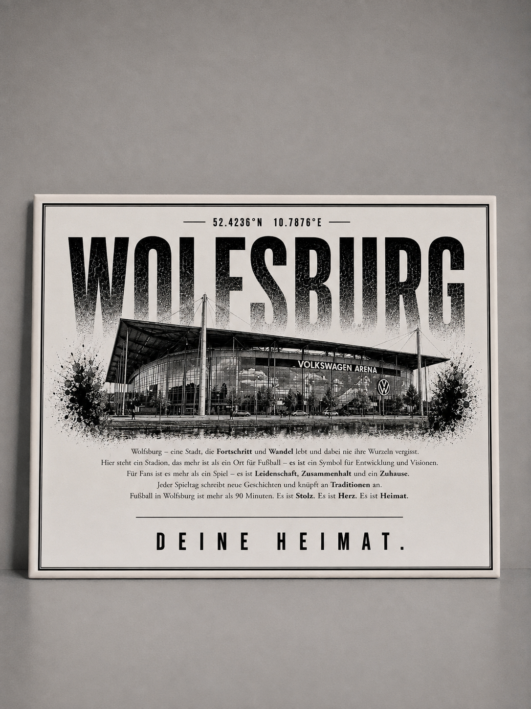 Wolfsburg Stadion Leinwand