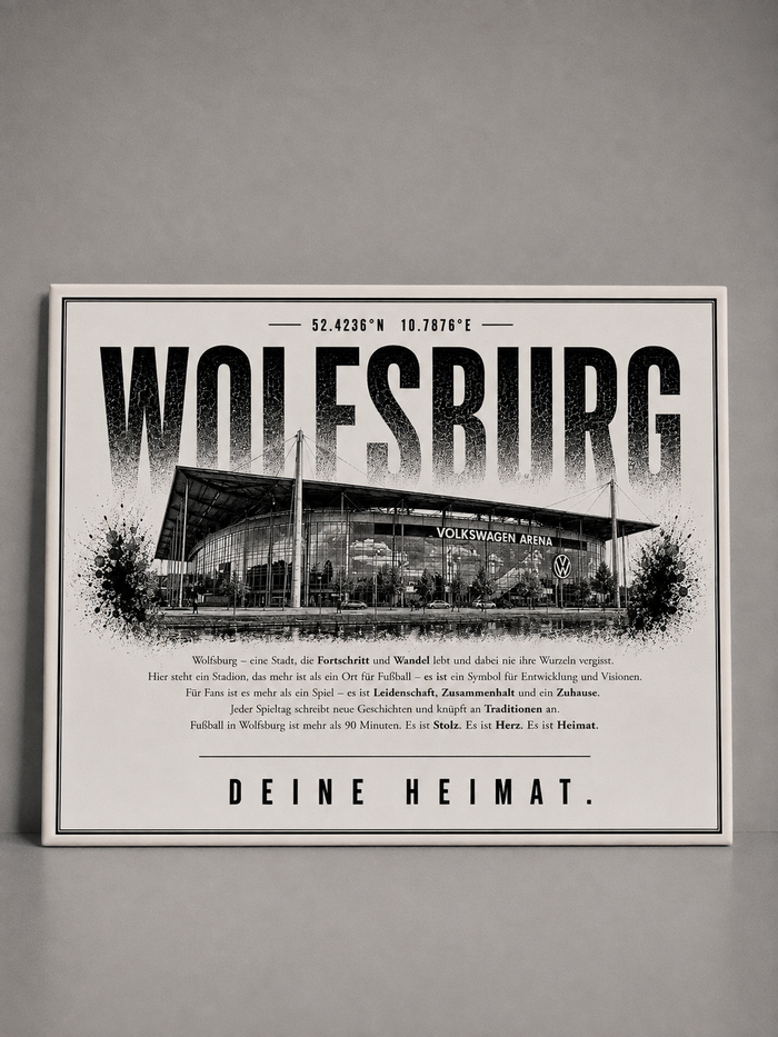 Wolfsburg Stadion Leinwand